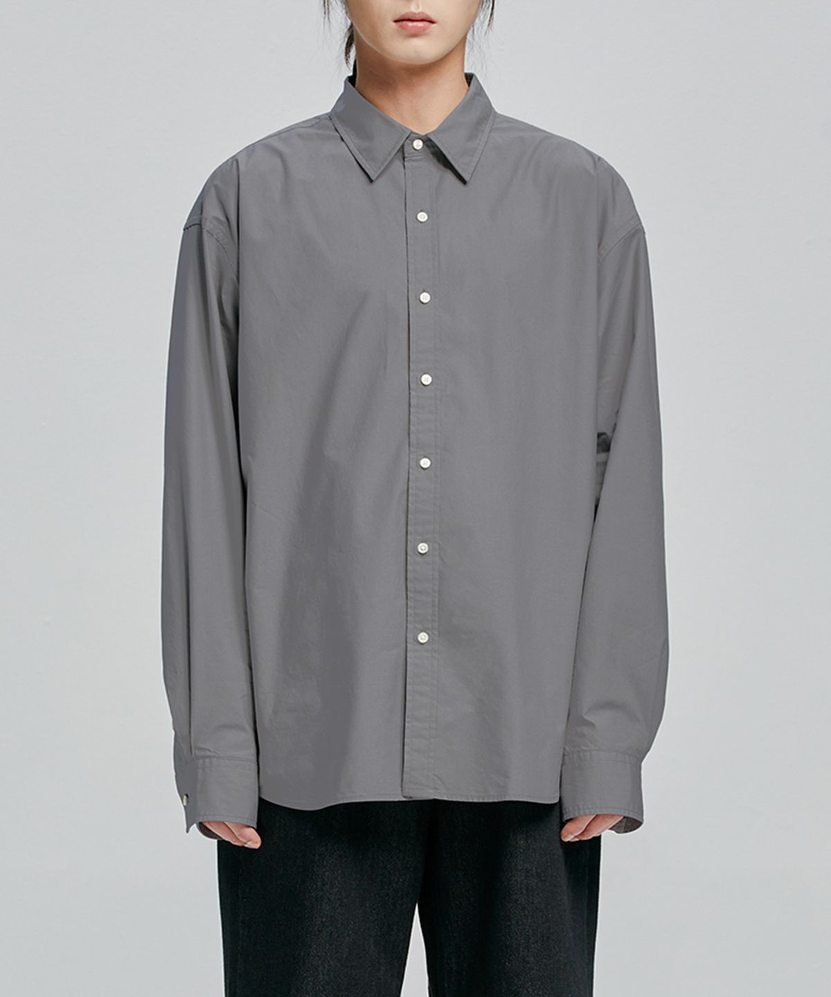 유니온블루(UNION BLUE) LAUNDRY SHIRT (CHARCOAL)