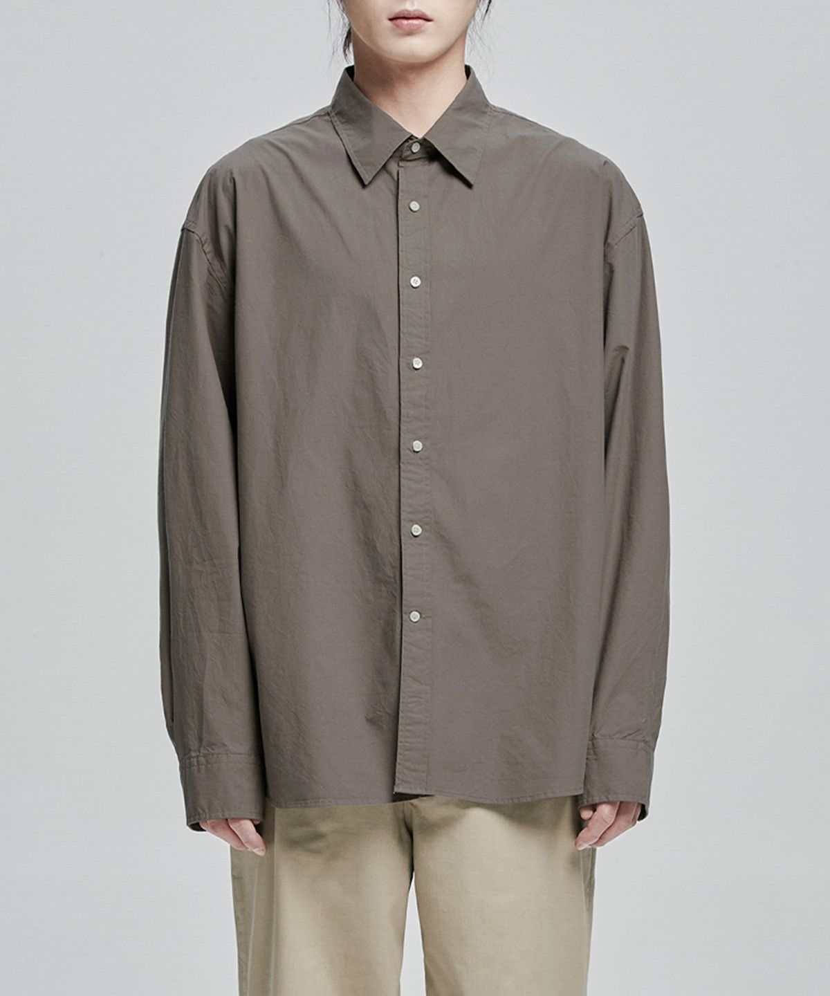 유니온블루(UNION BLUE) LAUNDRY SHIRT (BROWN)