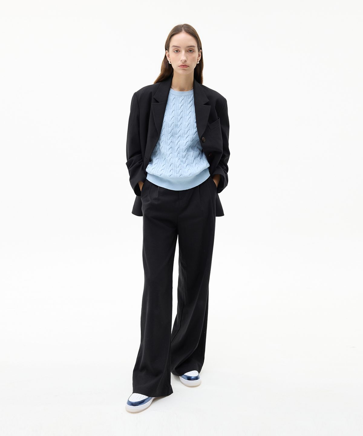 라티젠(LARTIGENT) LK SET-UP SLACKS(BLACK)