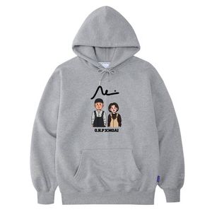 OHP X MOAI 커플 베이직 헤비 후드