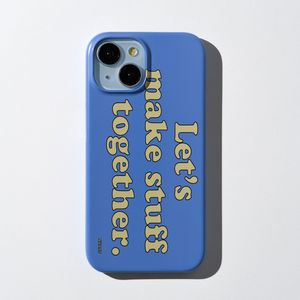 [블루옐로우] 아이폰16/15/14/13/12/11 타이포 디자인 하드케이스