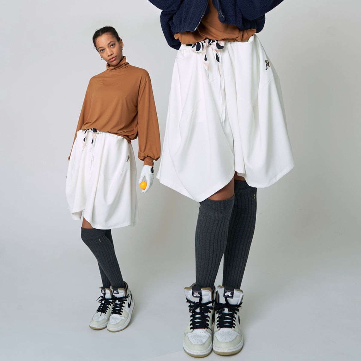 애스플래폼(ATHPLATFORM) AW22PS03 트윌리 볼륨 G 쇼츠_아이보리