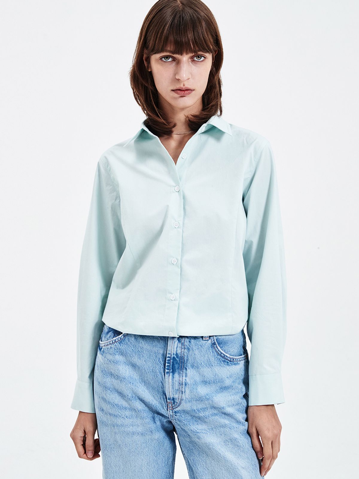 해브레스(HAVELESS) VERONA CLASSIC COTTON SHIRT MINT