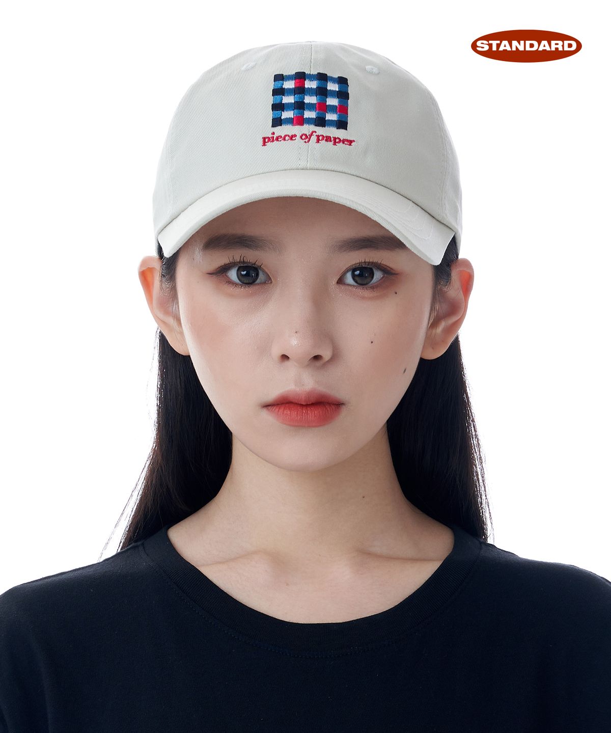 루오에스팩(LUOESPAC) [파크빈] 피스 볼캡 (아이보리)