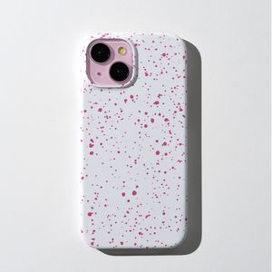 [핑크] 아이폰16/15/14/13/12/11 도트 디자인 하드케이스