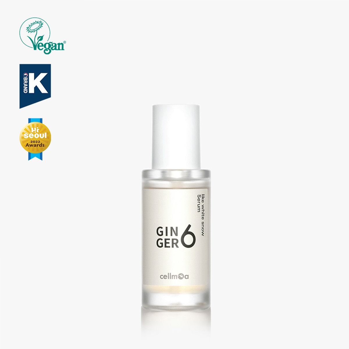 진저6(GINGER6) 비건 라이크 화이트 스노우 세럼  30ml