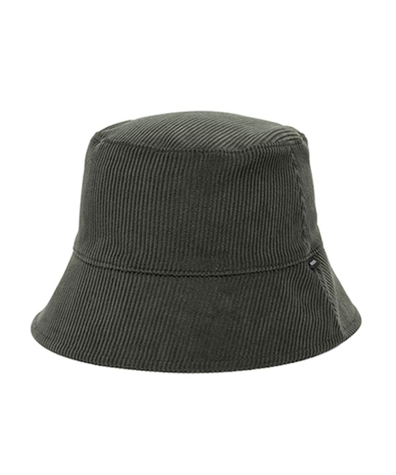 REVERSIBLE CORDUROY BUCKET HAT (KHAKI)