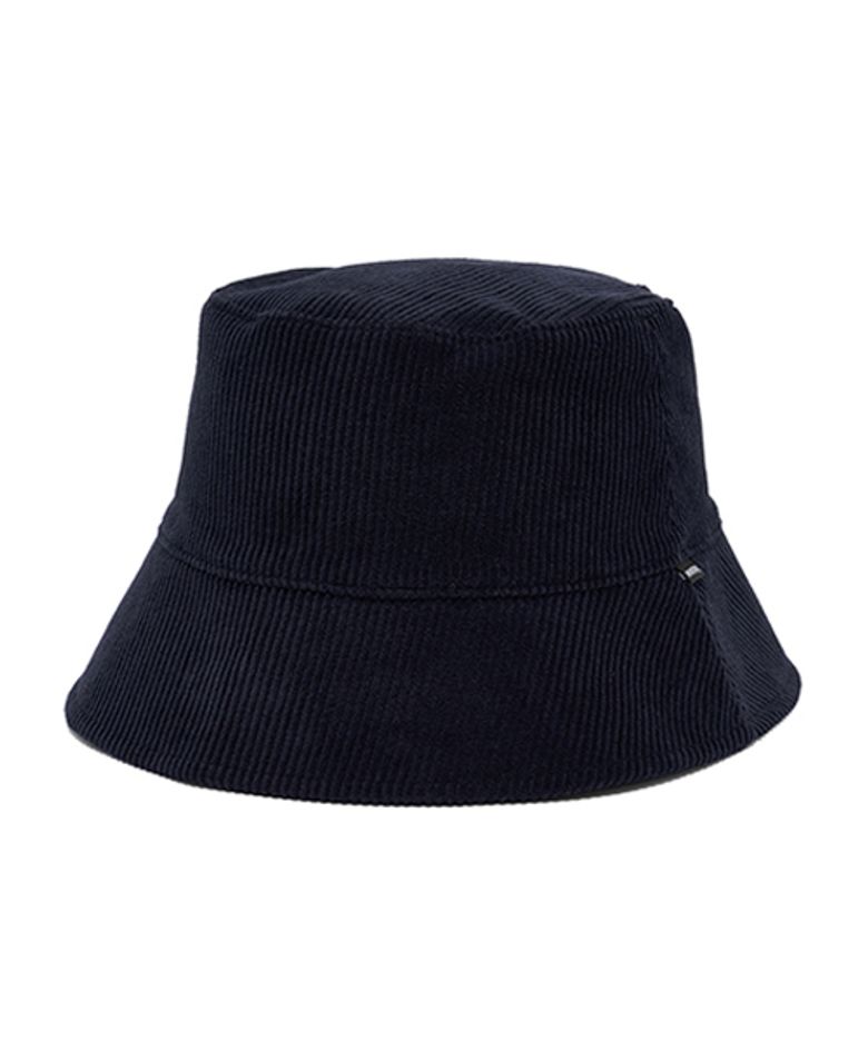 REVERSIBLE CORDUROY BUCKET HAT (NAVY)