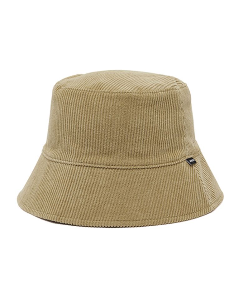REVERSIBLE CORDUROY BUCKET HAT (BEIGE)