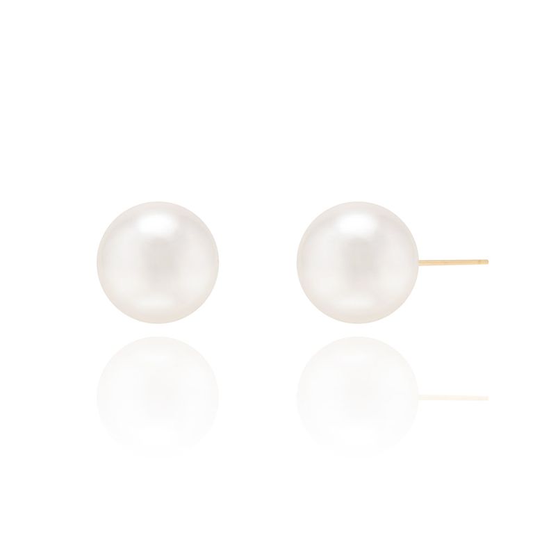 14k 12mm 진주 침 귀걸이(14k골드) #E26