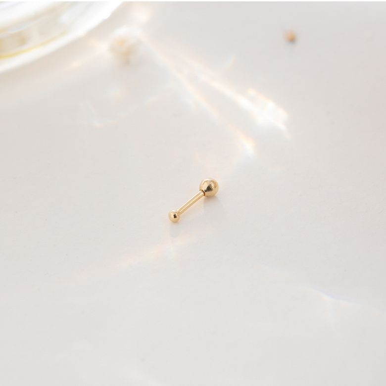 14k 2mm 볼 피어싱 (14k골드)(바두께1mm) #PIB01