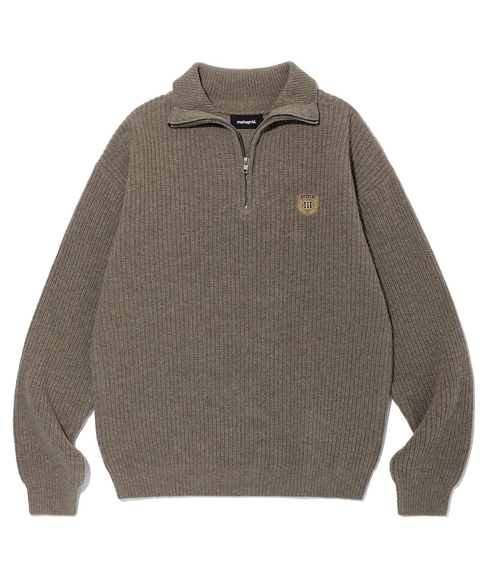mahagrid☆SCRIPT LOGO HALF ZIP UP MUSINSA | MAHAGRID SCRIPT LOGO HALF ZIP UP LIGHT GREY