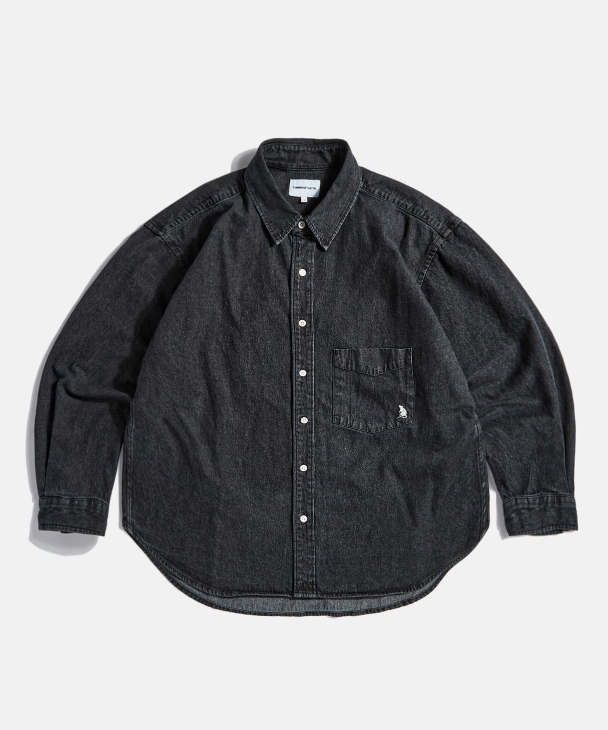 에스피오나지(ESPIONAGE) Denim Over Shirt Light Black