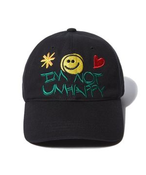 아임 낫 언해피 볼 캡 블랙