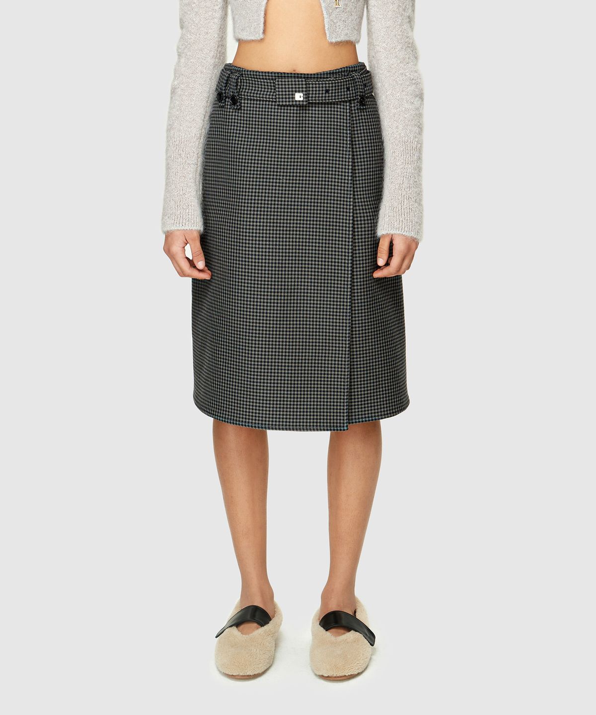 로우클래식(LOW CLASSIC) BELT WRAP SKIRT - CHECK