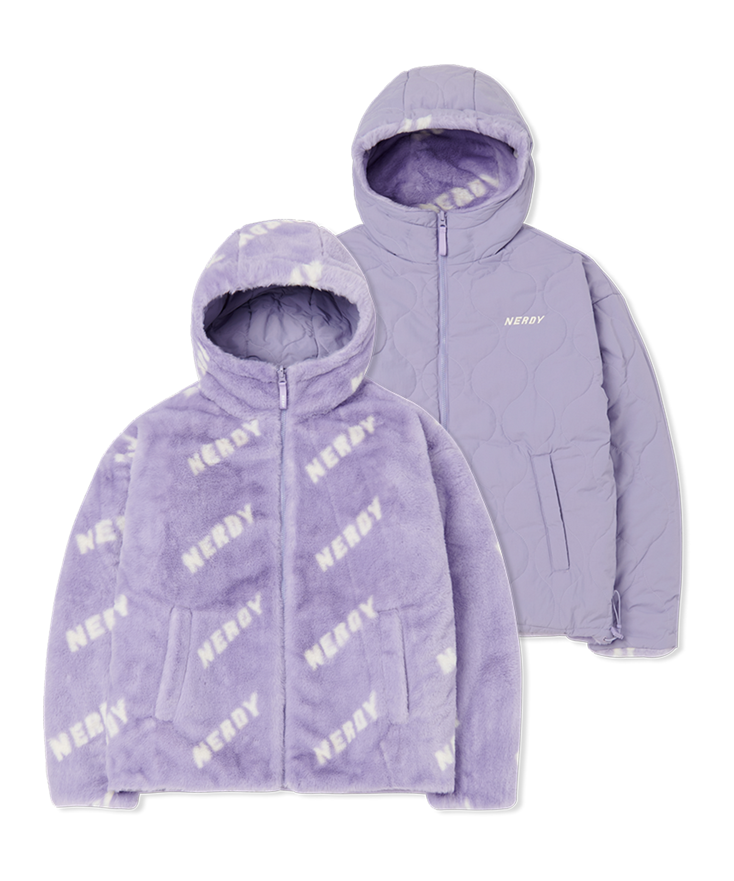 MUSINSA | NDY Mully Reversible Logo Jacket Light Purple