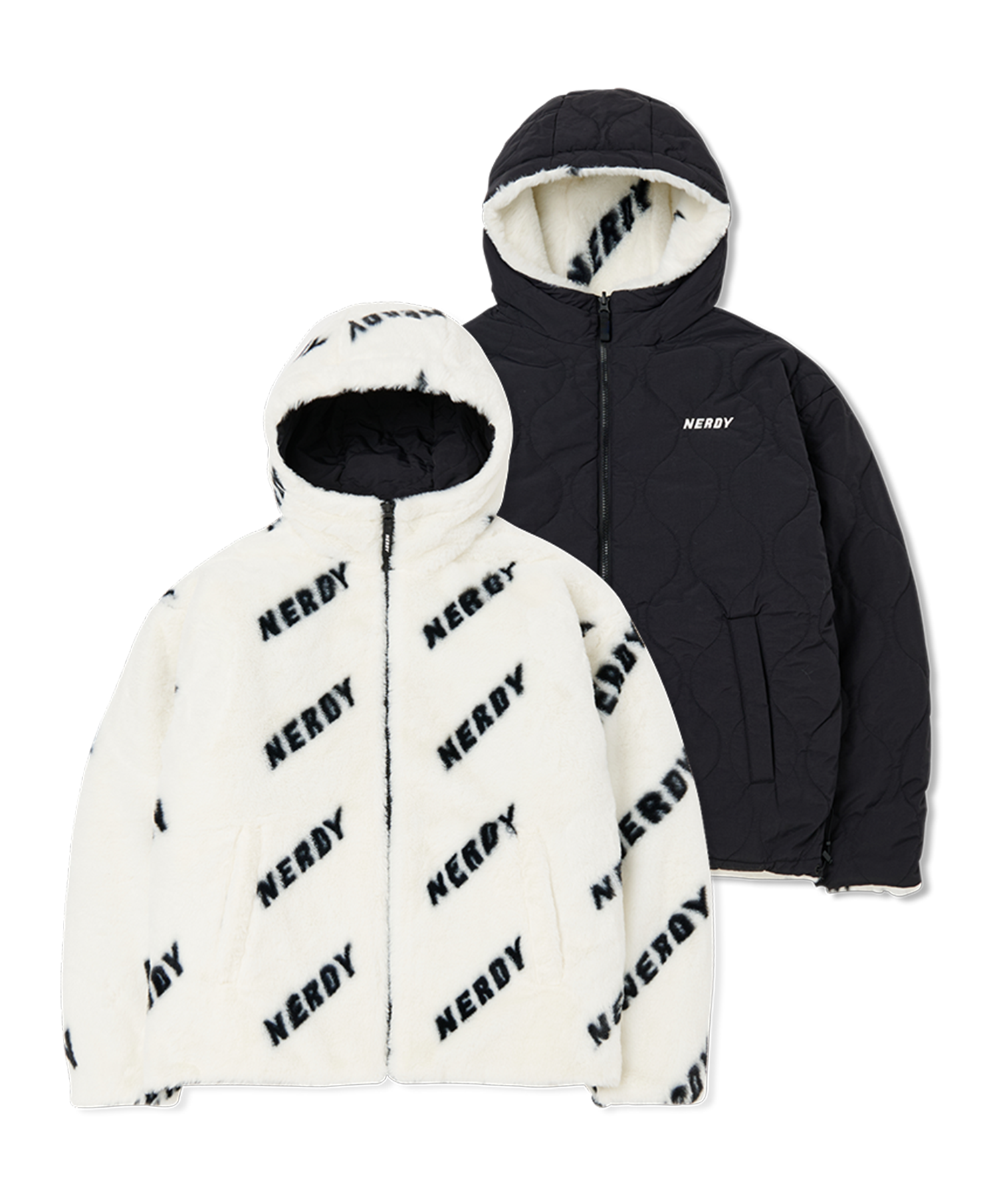 【NERDY】Muley Reversible Logo Jacket MUSINSA | NDY Mully Reversible Logo Jacket White