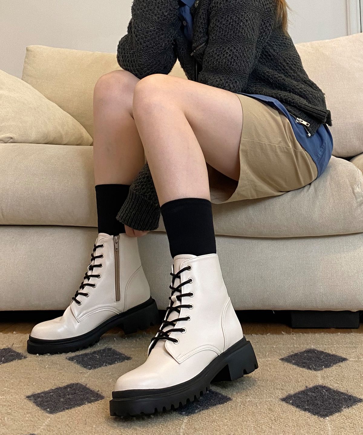 마크모크(MAC MOC) Tumo 데일리  워커 5cm  lvory
