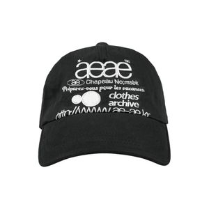 WEB LOGO 5PANNEL CAP [BLACK]
