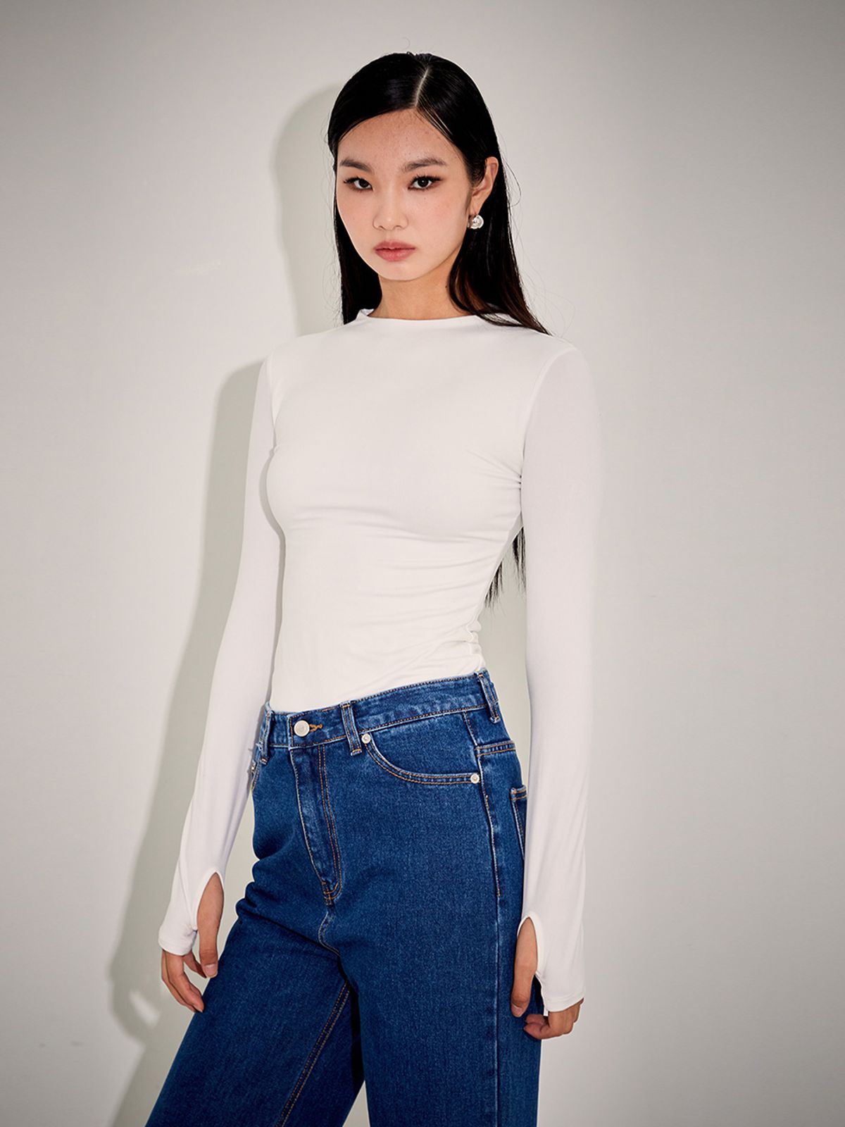 탑걸(TOPGIRL) BUTTERY SOFT LONG SLEEVE TOP-SIGNATURE_T226TP135