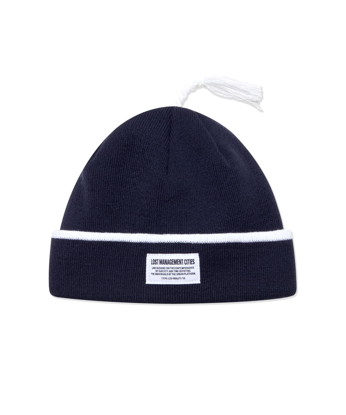 엘엠씨(LMC) LMC STRIPE TASSEL BEANIE navy