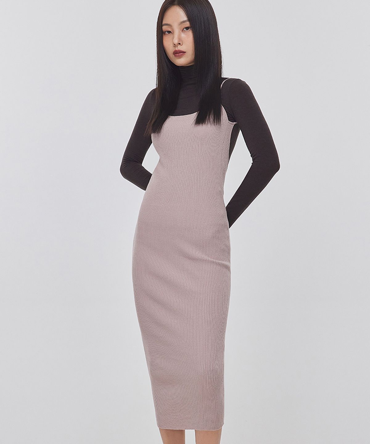 탑걸(TOPGIRL) OPEN BACK STRING KNIT DRESS_T226DS500