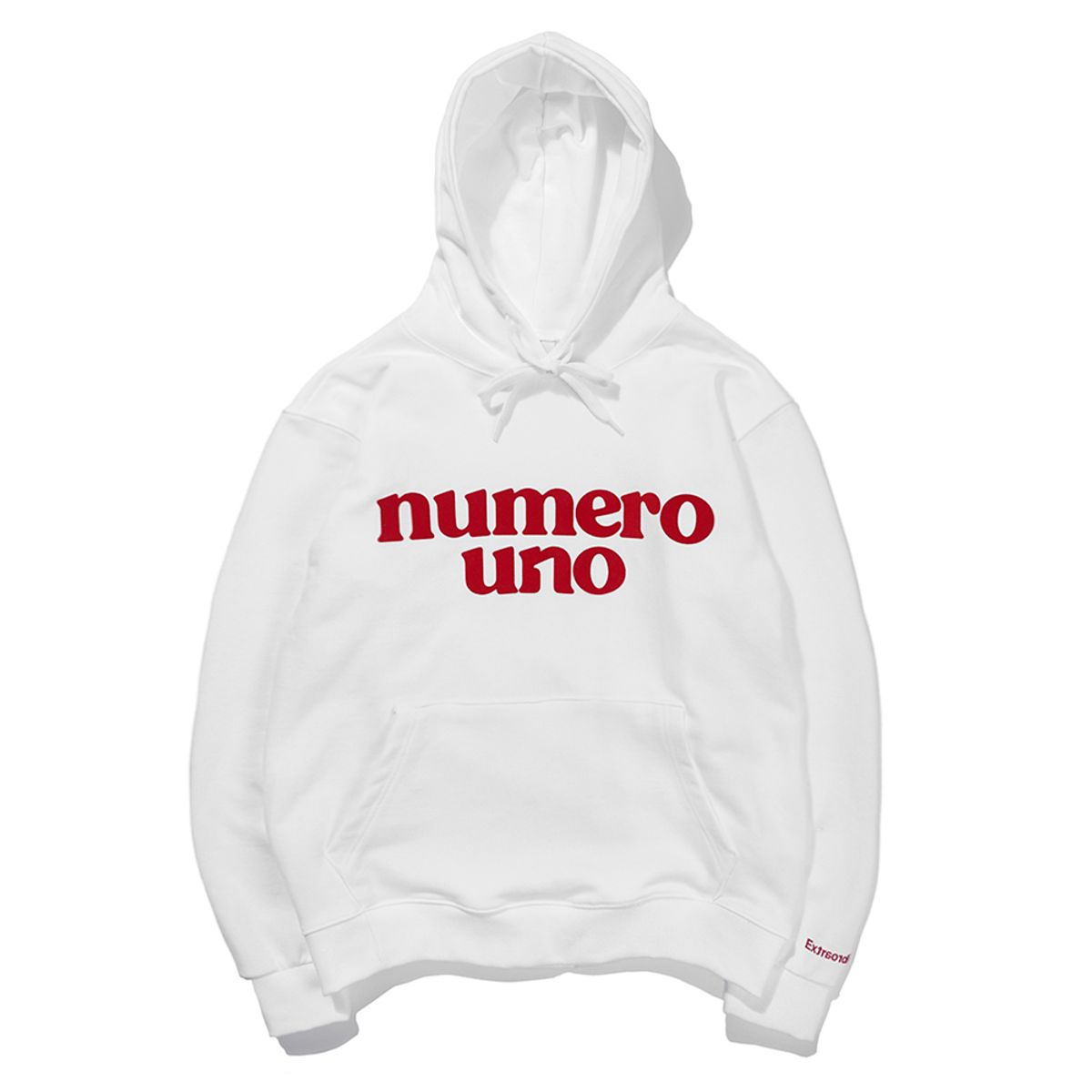 엑스트라오디너리(EXTRAORDINARY) NUMERO UNO HOODIE  WHITE