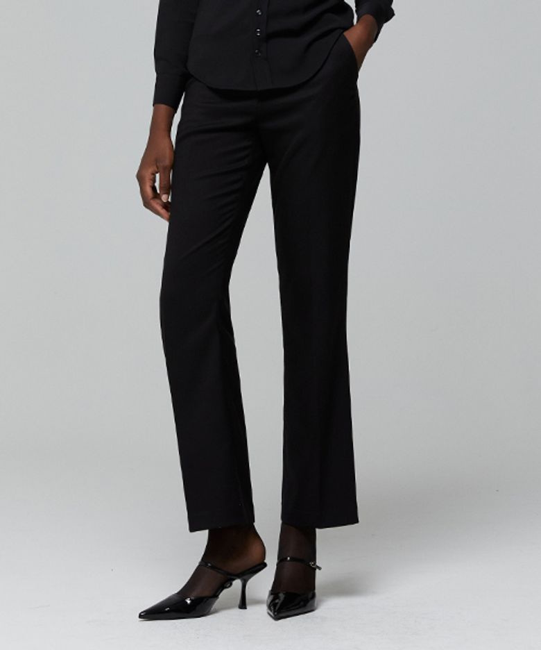 DOUBLE LINE DETAIL SLACKS_BLACK