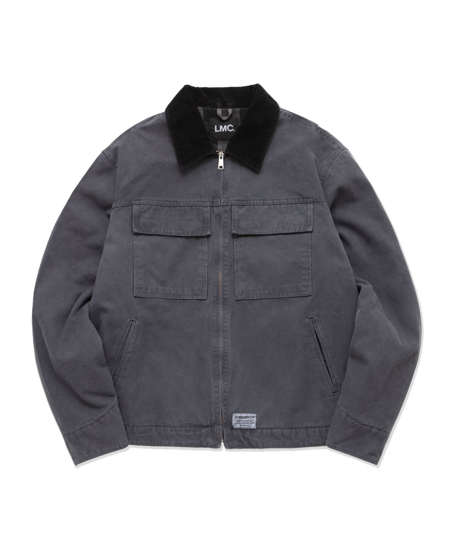 MUSINSA | LMC LMC OVERDYED CANVAS WORK JACKET charcoal