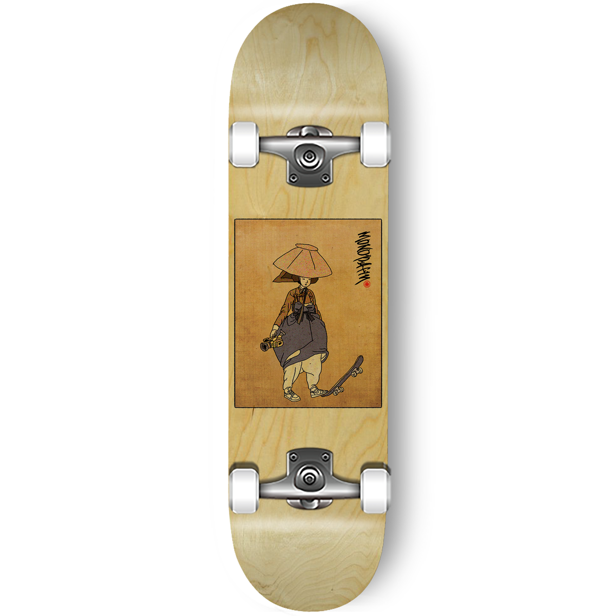모노파틴(MONOPATIN) sinyunbok woman with vx1000 skateboard - turmeric