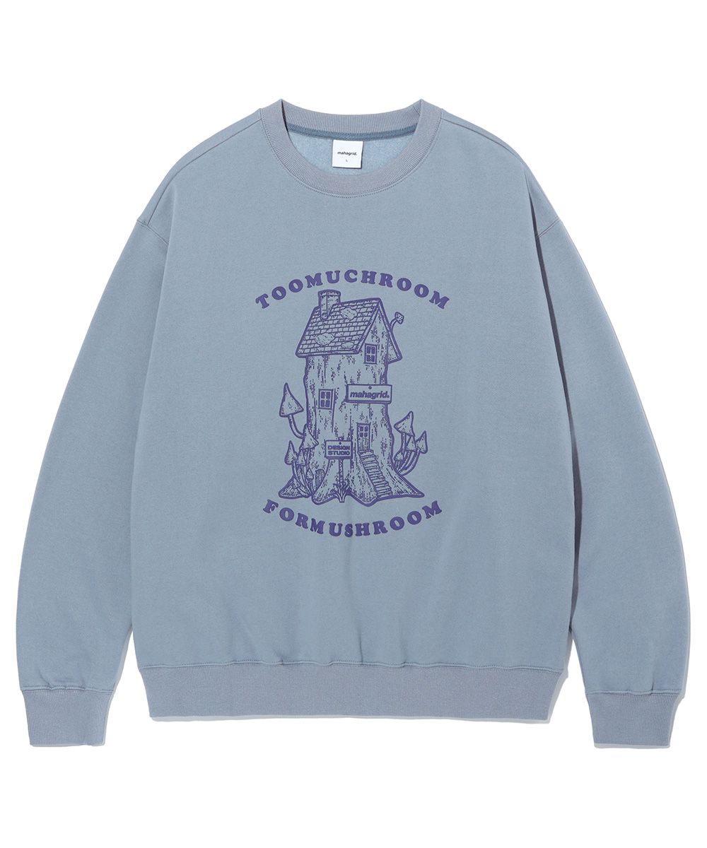 【mahagrid】22FW★ MUSHROOM SWEATSHIRT MUSINSA | MAHAGRID MUSHROOM SWEATSHIRT BLUE(MG2CFMM443A)