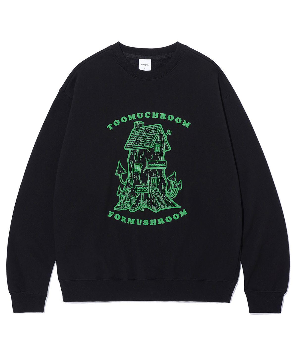 마하그리드(MAHAGRID) MUSHROOM SWEATSHIRT BLACK(MG2CFMM443A)
