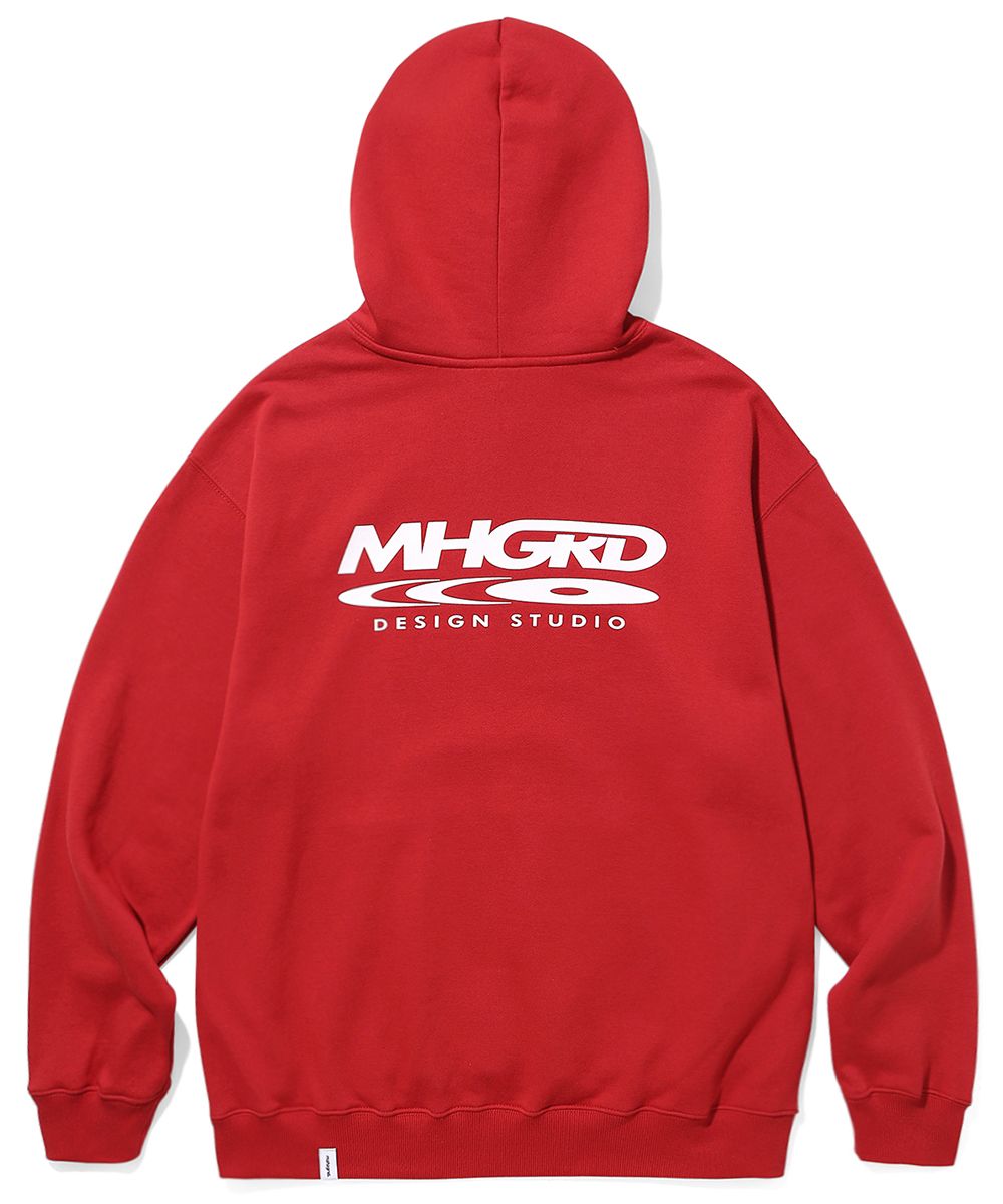 MUSINSA | MAHAGRID DISC LOGO HOODIE RED(MG2CFMM421A)