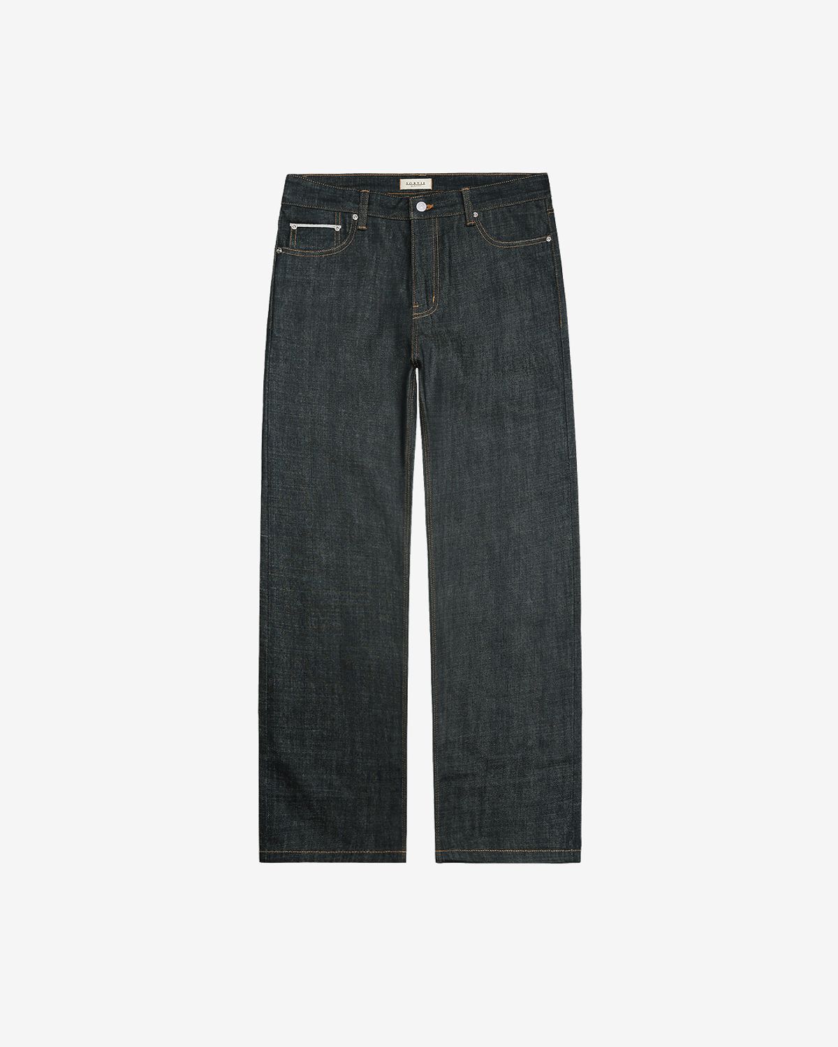 솔티(SORTIE) 077 Raw Selvedge denim Jeans (Indigo Blue)
