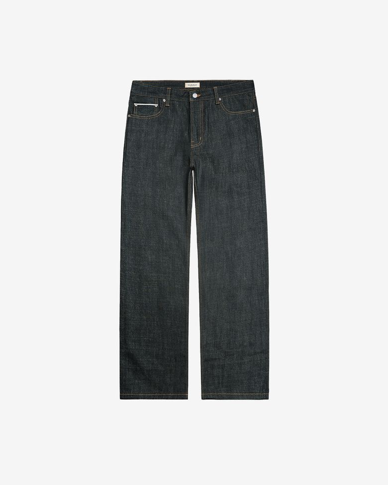 077 Raw Selvedge denim Jeans (Indigo Blue)