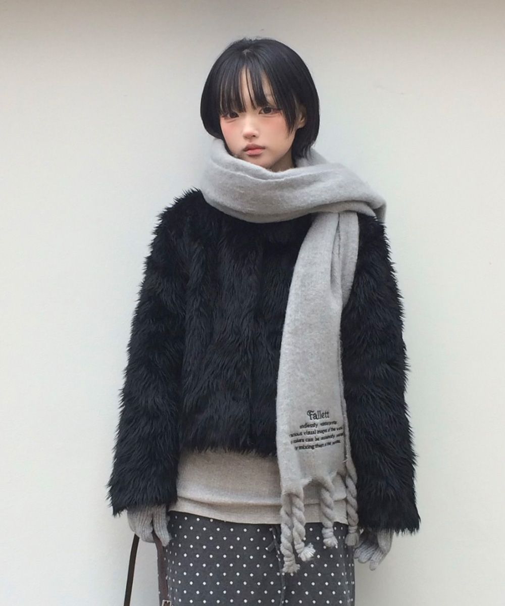 MUSINSA公式 | FALLETT オーバーサイズストーリー ロゴ マフラー - 8カラー