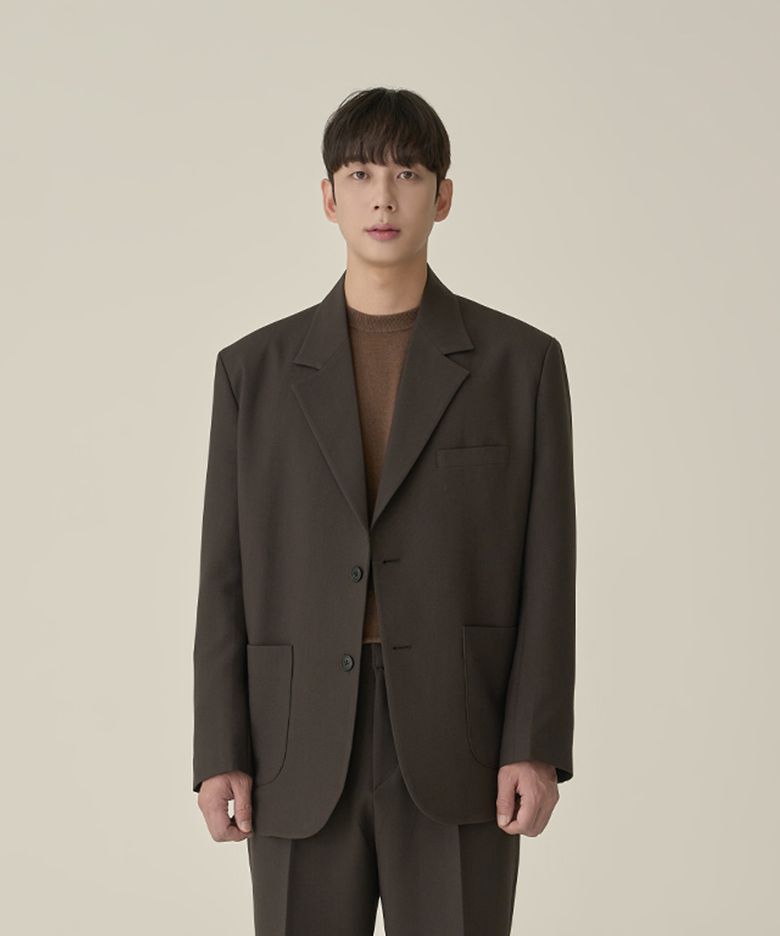 [사계절] 커스터마이징 세미오버 핏 수트 블레이저 (5컬러)