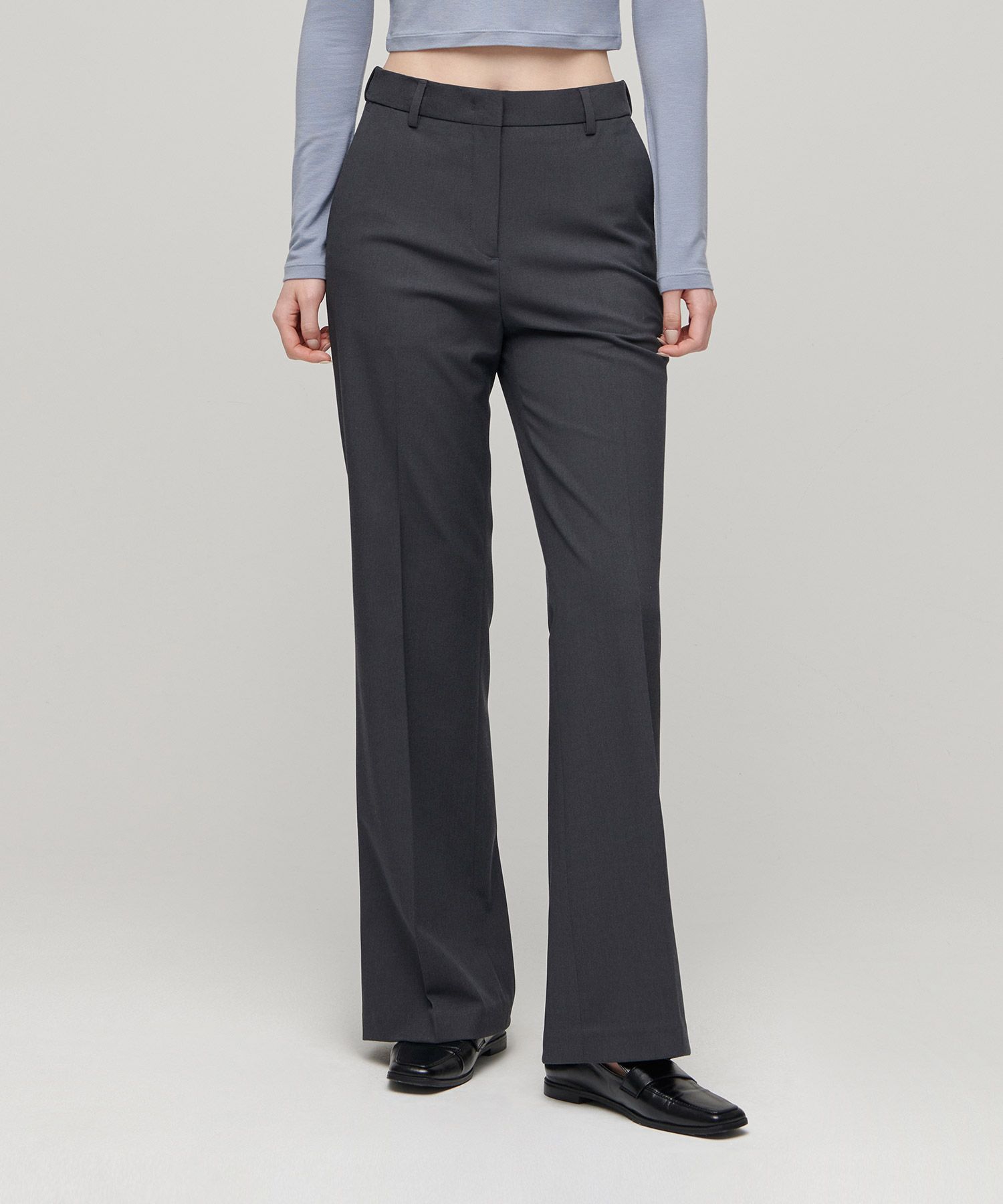 パンツ MUSINSA STANDARD Women's Semi Boot Cut Hidden Banding Slacks MUSINSA | MUSINSA STANDARD WOMAN Women's Semi Boot Cut