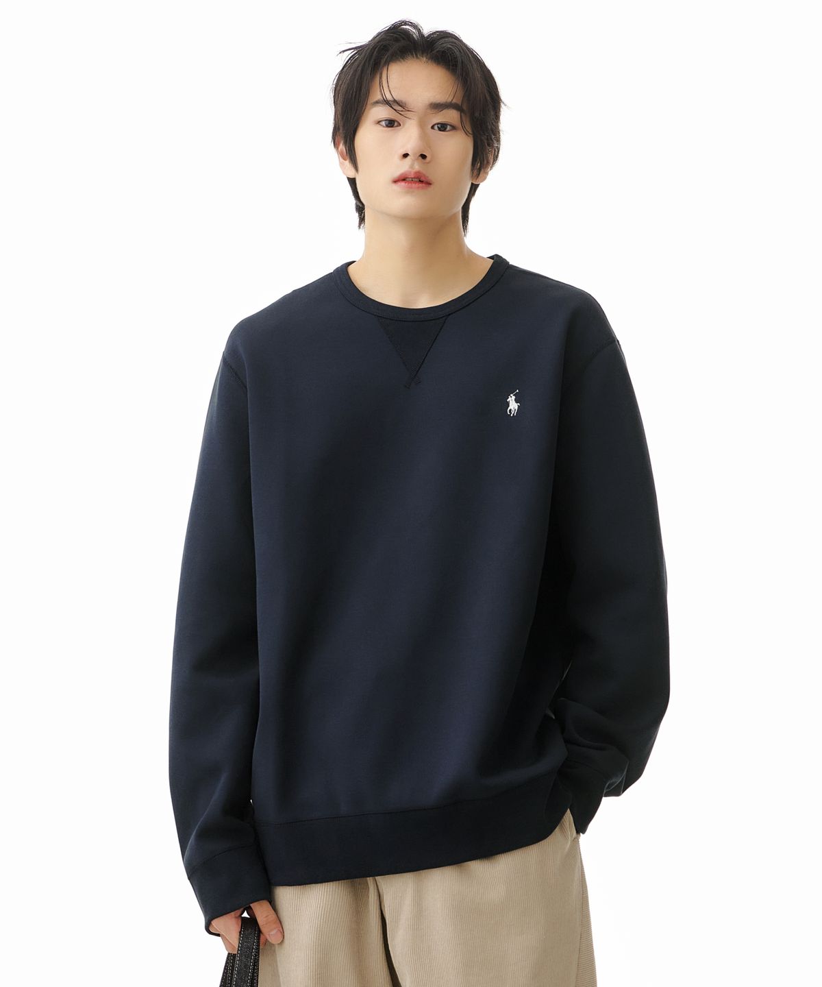 폴로 랄프 로렌(POLO RALPH LAUREN) 더블니트 스웨트셔츠 - 네이비