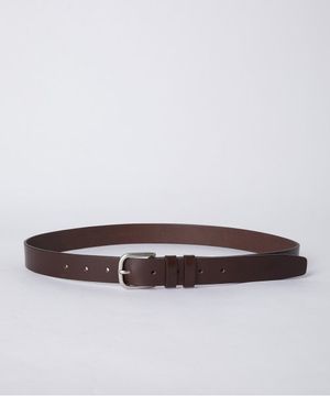 언라인드 레더 벨트 DARK BROWN (VERA PELLE)