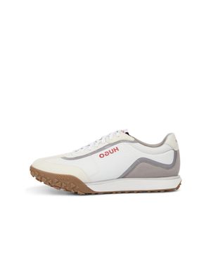 마이크로파이버 윙팁 로우탑 스니커즈 50480970_100 (50480970_100)