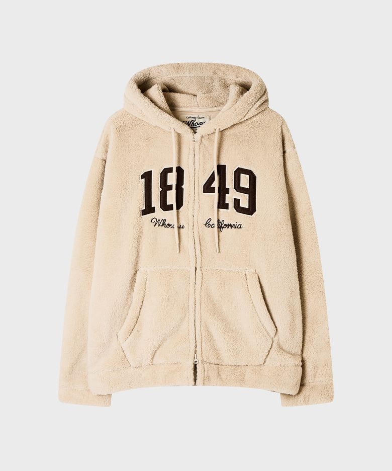 Signature Furfleece Patch Hood Zip-up / WHMZG4V11U