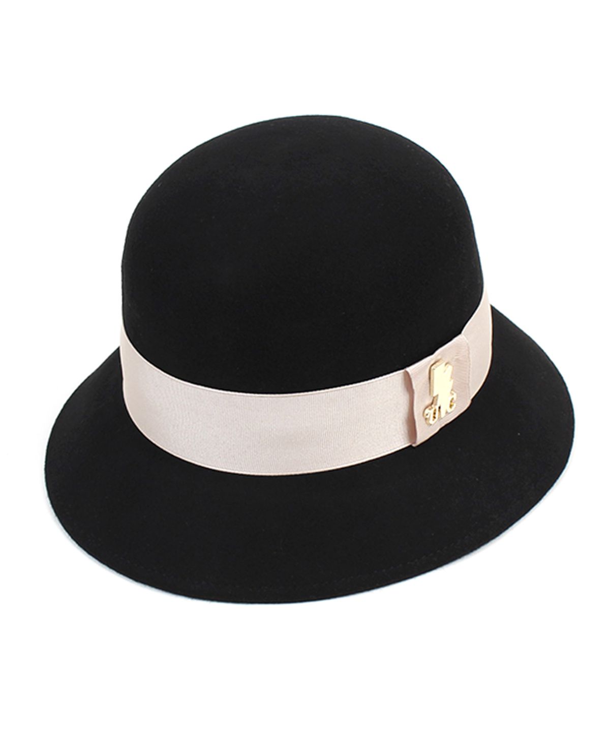 유니버셜 케미스트리(UNIVERSAL CHEMISTRY) Ivory Line Wool Black Cloche Hat 클로슈햇