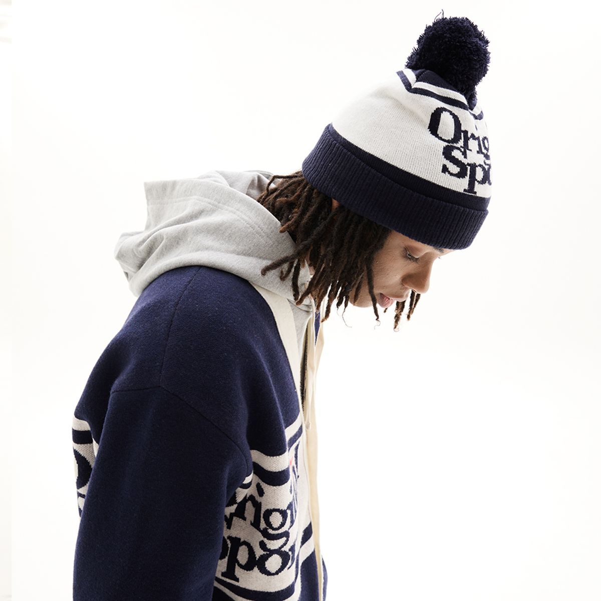 프로-스펙스(PRO-SPECS) OS GRAPHIC POM BEANIE NAVY