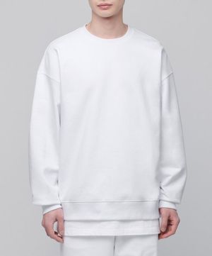 리사이클 오버사이즈 스웨트셔츠 [화이트]