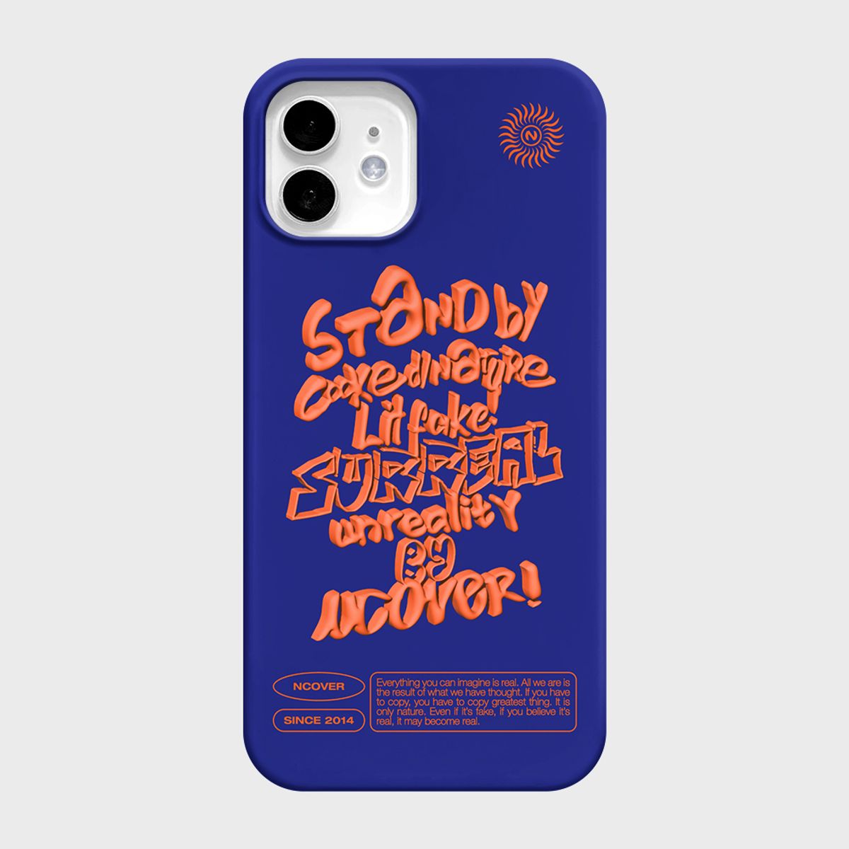 앤커버(NCOVER) TRIDIMENSIONALITY ORANGE TEXT-BLUE(하드)
