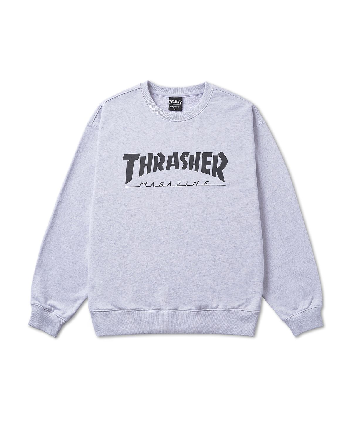 트레셔(THRASHER) 매거진 로고 맨투맨 라이트 그레이