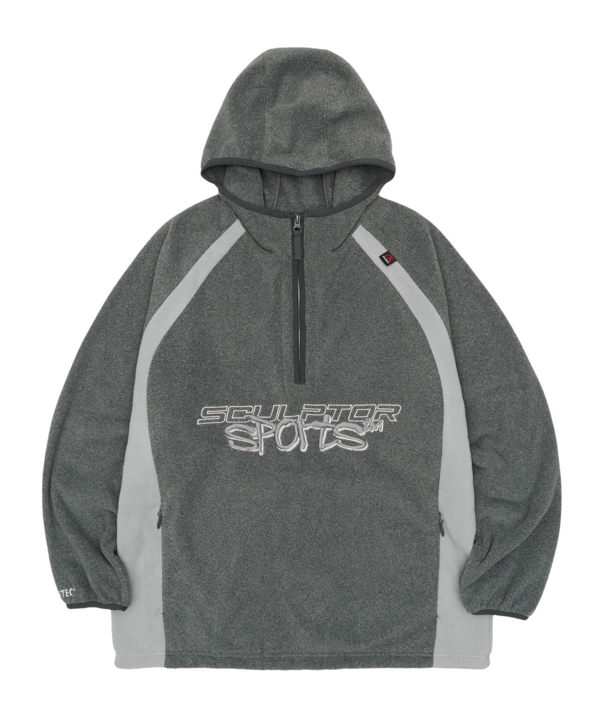 스컬프터(SCULPTOR) POLARTEC® Color Block Anorak Pullover Melange Gray
