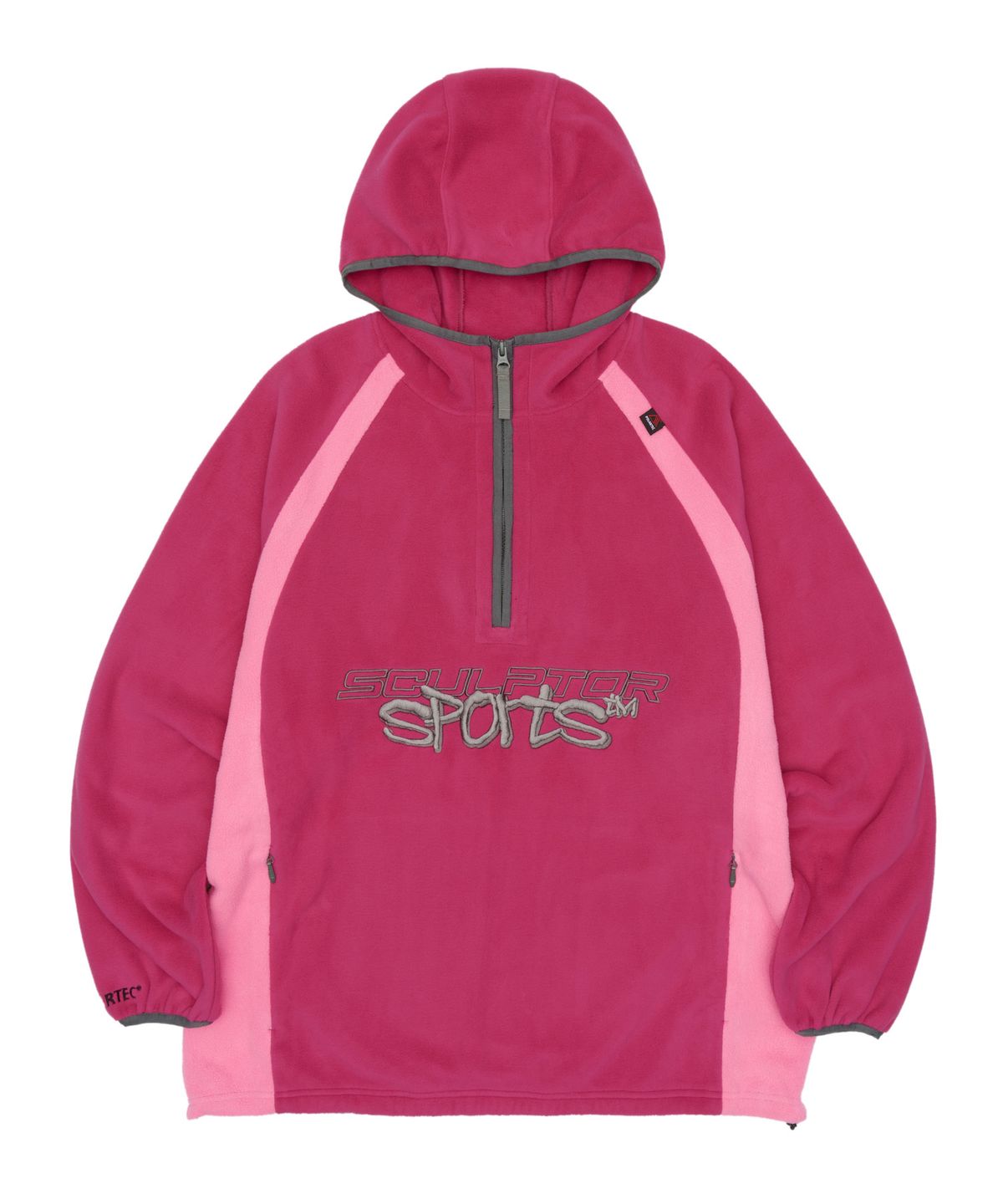 스컬프터(SCULPTOR) POLARTEC® Color Block Anorak Pullover Hot Pink