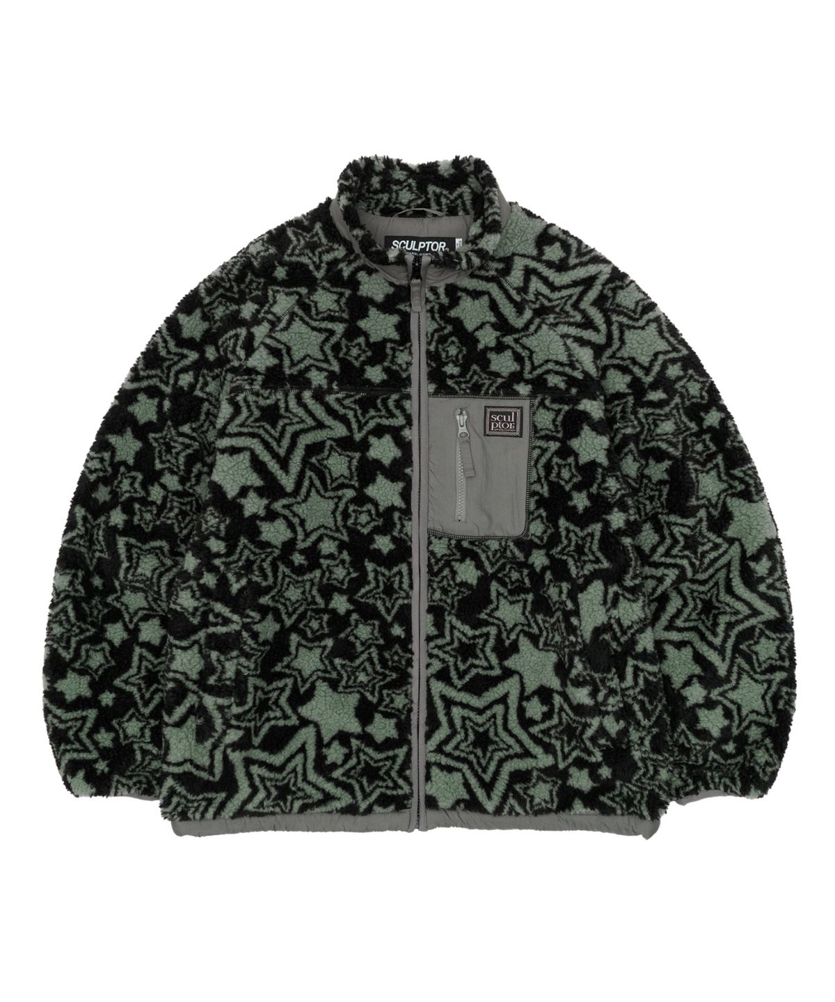 스컬프터(SCULPTOR) Sundry Color Sherpa Jacket Space Black